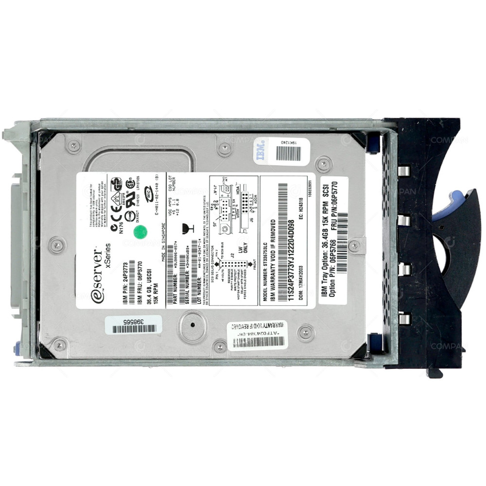 06P5770 IBM 36GB 15K U160 SCSI 3.5 LFF HOT-SWAP